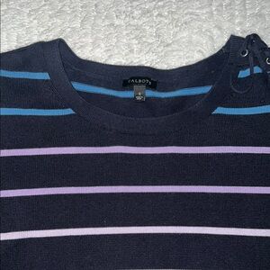 Talbots Navy Striped Women’s 's Sweater